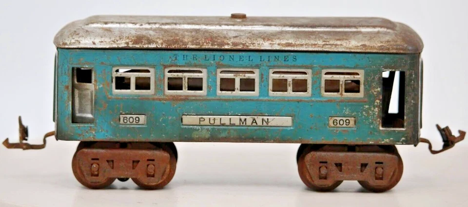 Vintage O Gauge # 609 Lionel Metal Pre War Pullman Train Car  - Image 1 of 4