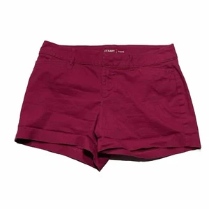 Old Navy Women’s Cranberry Purple Mid Rise Chino Pixie Shorts Size 4 Regular - Picture 1 of 10