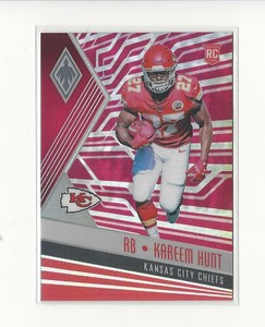 2017 Panini Phoenix Pink #116 Kareem Hunt Rookie Chiefs /199 