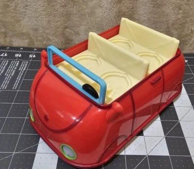 Peppa Pig Jazwares Red Car Toy Vehicle 2003 Talking Sounds Tested Works - Image 1 of 4