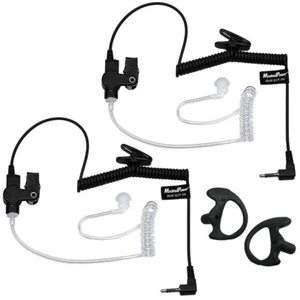 3.5mm Listen Only Acoustic Tube Earpiece for Two Way Radio Speaker (2 + Earmold) - Picture 1 of 7