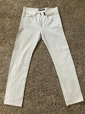 Stone Island Off White Fitted Bootcut Jeans Pants