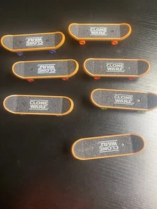 TECH DECK 2010 STAR WARS CLONE &YOUNG JUSTICE FINGER SKATE BOARDS Lot Of #12 - Picture 1 of 4