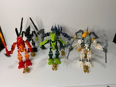 LEGO Bionicle Stars Complete Set of 6 - 7116 7117 7135 7136 7137 7138 Gold Parts - Image 1 of 4