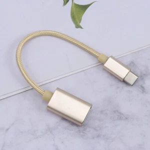 Braided Type-c Male to USB Female Extender Adapter Cable Converter OTG Data - Picture 1 of 11