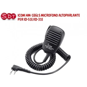HM-186LS MICROFONO ALTOPARLANTE ORIGINALE ICOM DI TIPO COMPATTO PER ID-51/52/31/ - Zdjęcie 1 z 2