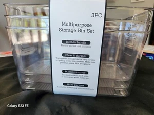 Heritage Living Multipurpose Storage Bin Set of 3 - Free SH with 6 or more items - Picture 1 of 5