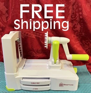 Brieftons 3-Blades Vegetable Spiralizer: Strongest-Heaviest Spiral Slicer - Picture 1 of 10