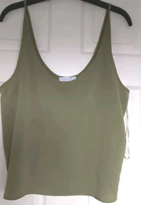 Excellent Condition Primark Olive Green Camisole Top Size 18 - Picture 1 of 1