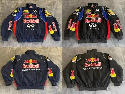 NUEVO-Chaqueta Unisex Adultos F1 Red Bull, Algodón Bordado Acolchado, M-2XL