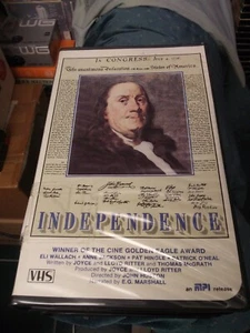 Independence 1985 VHS docudrama Declaration of Independence history Ben Franklin - Picture 1 of 4