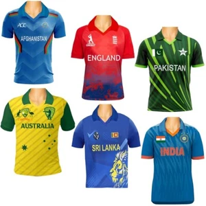 Cricket T Shirt Sports Jersey Top Sri Lanka India Pakistan England Afghanistan - Picture 1 of 11