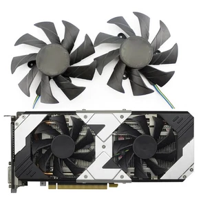 Pair Fans Cooling Fans For Zotac GTX 1060 GTX1060-6GD5 Perak HA Graphics Card - Afbeelding 1 van 12