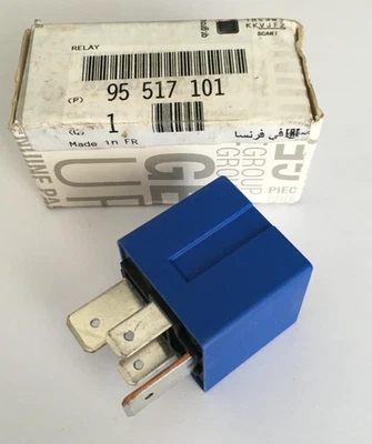Renault 2007-2017 4-Pin Blue Relay 8200351488 G. Cartier 22204040 70A 95517101 - Image 1 of 4