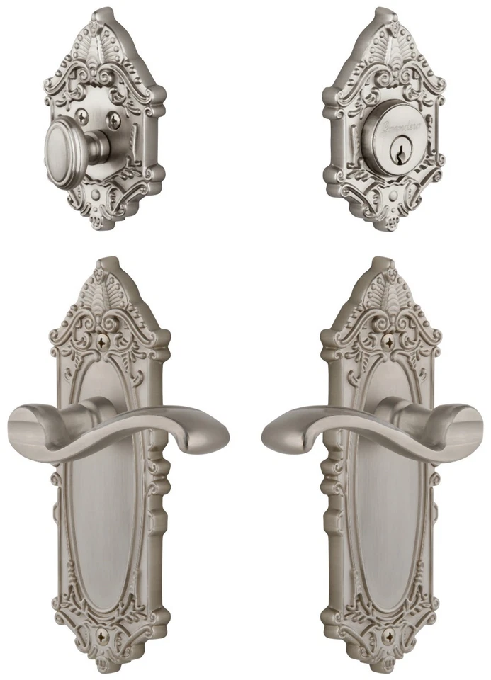 Grandeur GVCPRT_SP_ESET_238 Grande Victoriano Latón Sólido Derecha - Níquel Foto 1 de 1