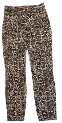 Spanx Leggings Women Small Snakeskin Print Stretch Back Pockets Skinny Jean-ish - Image 1 of 4