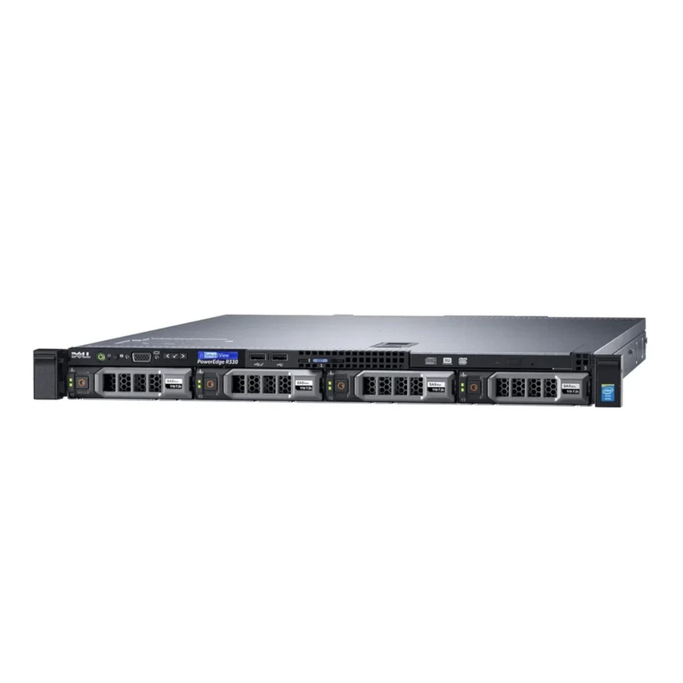 Dell PowerEdge R330 4x3.5" LFF 1U: 1x Xeon E3-1220 V6 4-core, 32GB RAM H730 RAID - Immagine 1 di 1