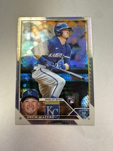 2023 Topps Chrome Drew Waters RC Prism Refractor #147 NM-MT Or Better - Picture 1 of 2