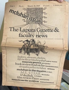 Scarce March 20, 1969 University of Illinois LAPUTA GAZETTE Vietnam War NEWSPAPE - Picture 1 of 4