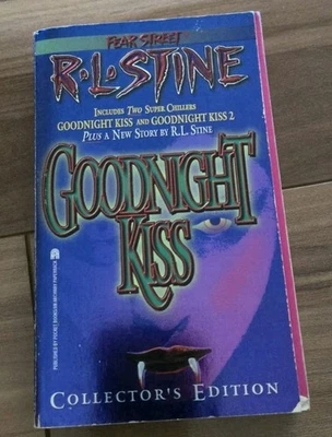 RL Stine Goodnight Kiss Collectors edition book 1 and 2 bonus book Fear Street - Imagem 1 de 4