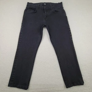 Hudson Blake Slim Straight Jeans Mens 34 Black Denim Classic Five Pocket Stylish - Picture 1 of 11