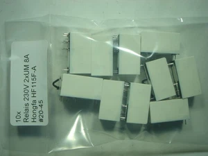 10x Relais 230V 2xUM 8A Hongfa HF115F-A #20-45#9j - Bild 1 von 7