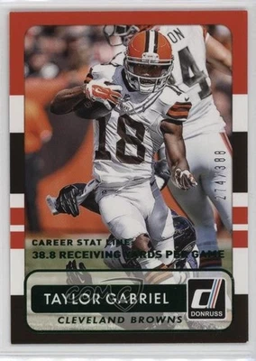 2015 Panini Donruss Stat Line Career /388 Taylor Gabriel #102 - Image 1 of 2
