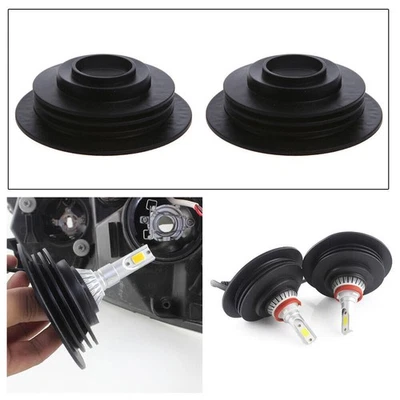 2Pcs Rubber Headlight Dust Cover Cap For Car LED HID Xenon Halogen Bulbs - Image 1 of 4