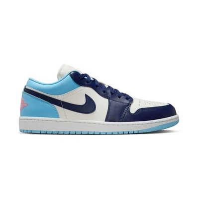 PARA HOMBRES AIR JORDAN 1 LOW_SAIL/AZUL VACÍO-AZUL FRÍO-LAVA CALIENTE 553558-149-TALLA 8 Foto 1 de 3