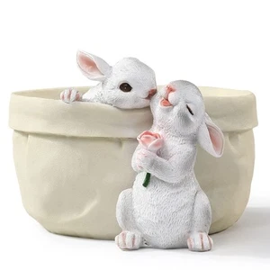 Rabbit Flower Pot Succulent Planter Garden Pots, Easter Decorative Flower Pot... - Picture 1 of 8
