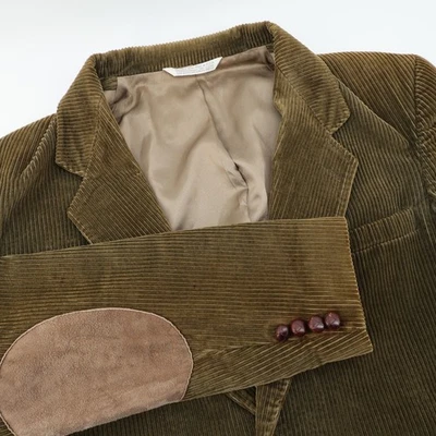 Vintage Lands End USA Mens Corduroy Blazer Brown Elbow Patches Fits Like a 40S - Image 1 of 4