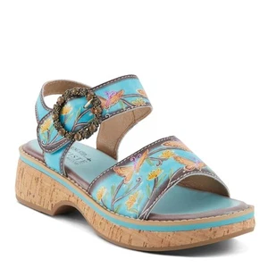 Mujer L'Artiste By Spring Step, Sandalia Kenna-SKYM Azul Cielo Multi CUERO - Imagen 1 de 8