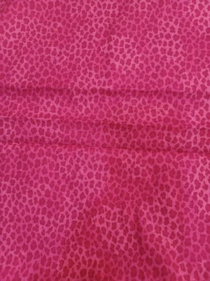 3 Yds 7" Hot Pink Cheetah Print Fabric Traditions Fuchsia Girl Animal Print #353 - Image 1 of 4