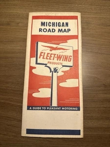 1951 Fleet Wing Road Map: Michigan USED - Picture 1 of 2