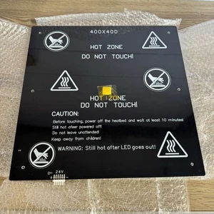 400x400mm 3D Drucker Heizbett Aluminiumlegierung Heatbed Kit für 3D Drucker - Bild 1 von 12