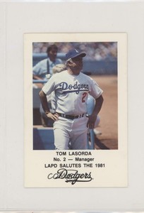 1981 Los Angeles Dodgers Los Angeles Police Tommy Lasorda #2 HOF