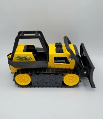 Bulldozer Tonka Toy 92961 amarillo acero prensado tractor excavadora  Foto 1 de 4