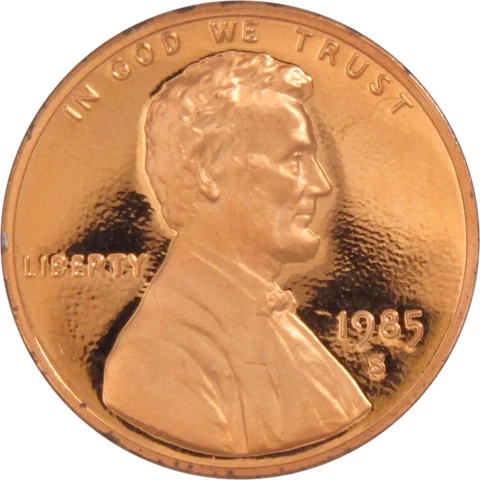 1985 S Lincoln Memorial Cent Choice Proof Penny 1c Coin Collectible Cover