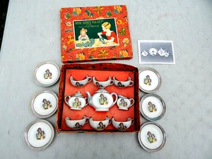 CIRCA 1938 PRINCESS ELIZABETH & PRICESS MARGARET CHILDS TEA SET IN ORIGINAL BOX! - Picture 1 of 21