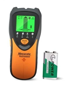 Stud Finder Wall Scanner Sensor - 5 in 1 Electronic Stud with LCD Orange - Picture 1 of 7