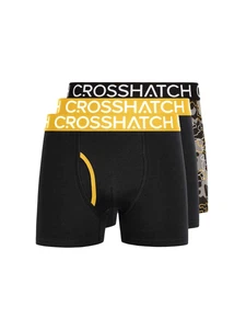 Crosshatch - Boxer uomo 'LYNOL' confezione da 3 pezzi - Giallo - Foto 1 di 5