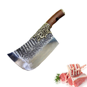 Heavy Duty Hand Forged Meat Cleaver Butcher Chef Knife Kitchen Chopping Knives
