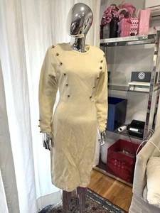 Vintage Wool Blend Shift Dress Chic Classic Old Money Size S/M - Picture 1 of 8
