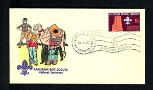 CO3 Pakistán Lahore F.D.C. 29-1-67 Boy Scouts Nat. Jamboree sin dirección - Imagen 1 de 2