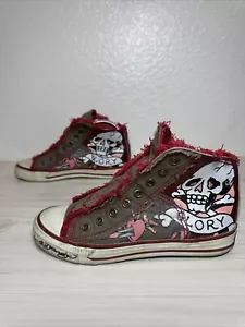 Ed Hardy schnürlose Y2K Tattoo Glory Slipper Damenschuhe 6 - Bild 1 von 9