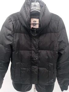 Juicy Couture Daunen Puffer Jacke Damen Medium Schwarz Y2k 90s Retro Softshell - Bild 1 von 11