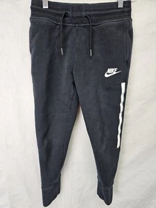 Nike Girls Sportswear Tech Fleece Sweatpants Size M Black Jogger - Picture 1 of 3