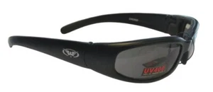 Gafas de sol para hombre Biker Eagle marco negro V27 - Imagen 1 de 4