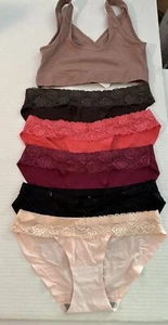 Sunm Boutique 5 Paar nahtlose Hipster Spitzenhöschen & Auden BH Größe M - Bild 1 von 7