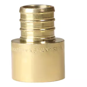 5 Pezzi Adattatori per Sudore Femmina 3/4" Pex B X 3/4", Ottone Senza Piombo, Sudore Crimpante - Foto 1 di 6